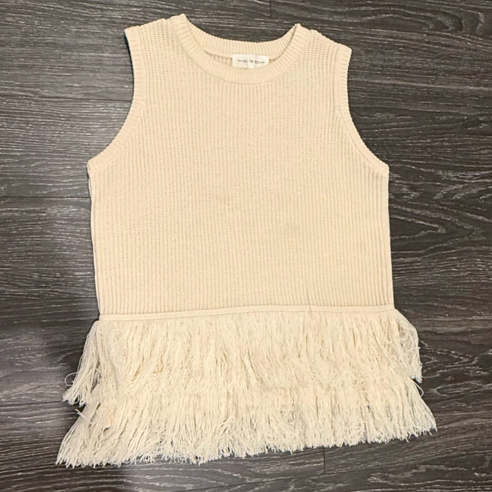 Free the Roses Cream Knit Top
